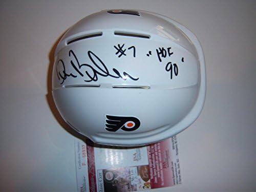 Bill Barber Philadelphis Flyers, Hof JSA/CoA Mini capacete assinado - Mini capacetes e máscaras autografadas da NHL