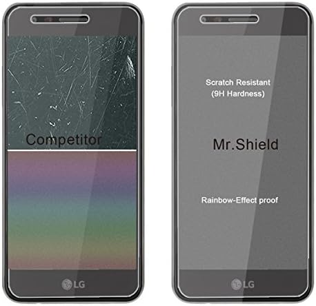 Mr.Shield [3-Pack] projetado para a Fortune LG [Protetor de tela de vidro temperado] [Japan Glass com 9H dureza] com substituição ao longo da vida