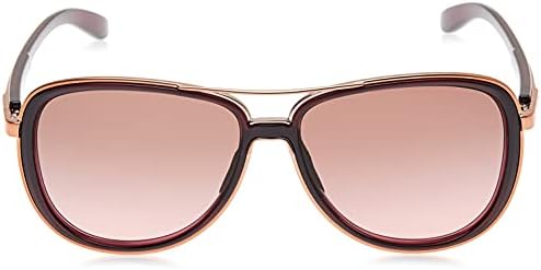Oakley feminino OO4129 Tempo dividido óculos de sol Aviador, Raspeira de cristal/G40 Black Gradient, 58 mm