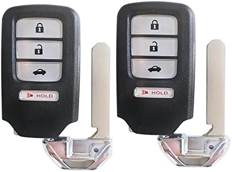 BestKeys Smart Keyless Entry Car FOB Remote Key para Honda Compatível com para -2019 Civic 313,8 MHz