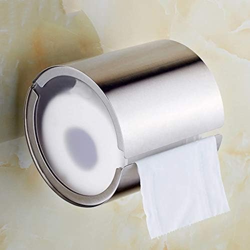 Suporte de papel higiênico YFQHDD, suporte de lenço de aço inoxidável com prateleira de armazenamento, cromo polido