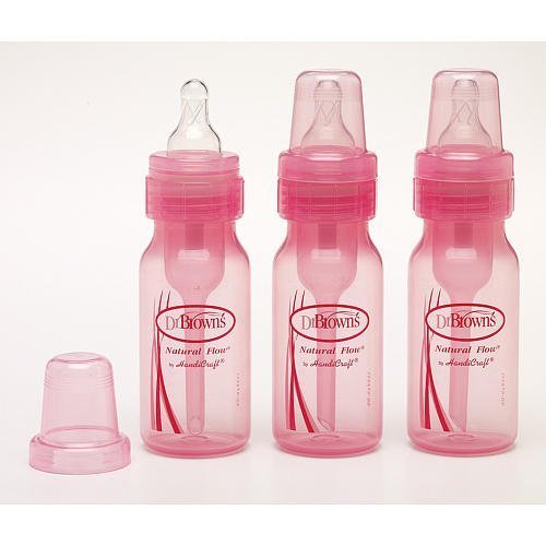 Dr. Browns Baby Bottle, 4 onças, 6 acusações - rosa