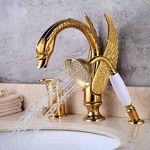 KXA European Retro Swan Gold Banheiro de lavagem de banheiro