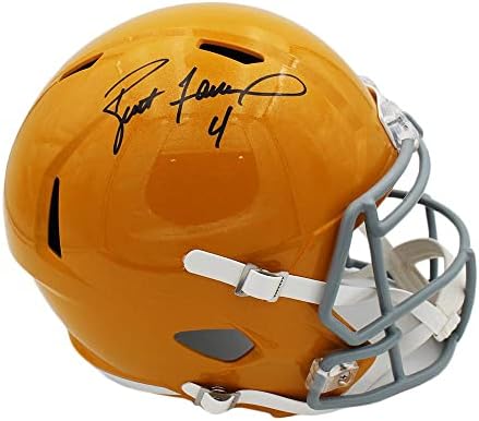 Brett Favre assinou Green Bay Packers Speed ​​Speed ​​Tamanho completo dos 1950 Capacete NFL - Capacetes NFL autografados
