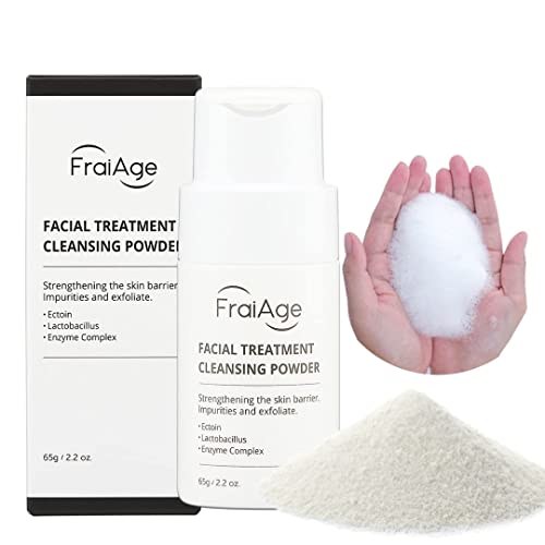 Tratamento facial de Fraiage, pó de limpeza, lavagem de face enzimático em pó e limpador de probióticos, limpeza facial