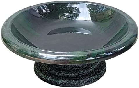 Birds Tierra® e Beyond® Fiber Clay Bird Bowl com base de baixo perfil - azul marinho