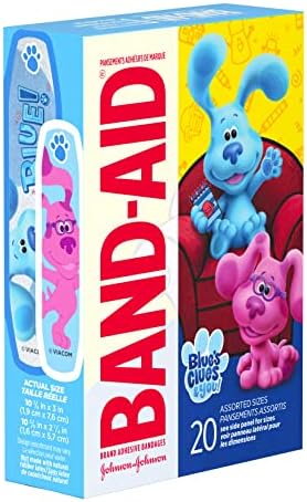 Band-Aid Brand Adhesive Bandrages for Kids, Nickelodeon Blue's Clues & You, 20 CT