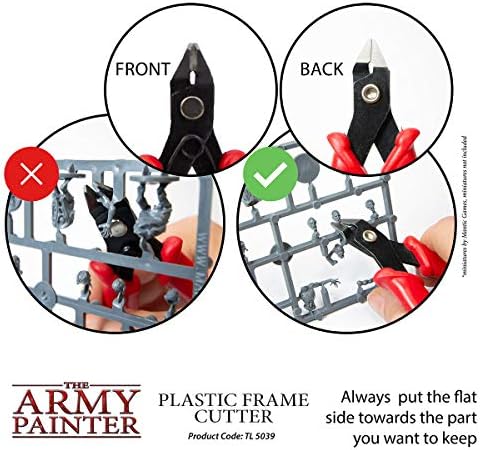 O cortador de moldura de plástico pintor do exército - cortadores de arame pesados ​​para artesanato e miniatura de plástico, cortadores