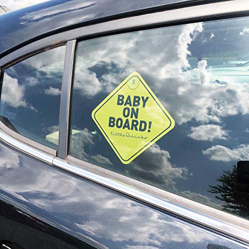 Little Chicks Baby a bordo do decalque de sinal do carro - resistente ao tempo. Adesivo de aviso de conscientização sobre