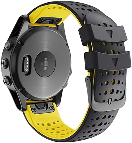 Hazels Sport Silicone Watch Band Wrist Screp para Garmin Fenix ​​7 6 6 Pro Fenix ​​5 Forerunner 935 945 EasyFit Redução