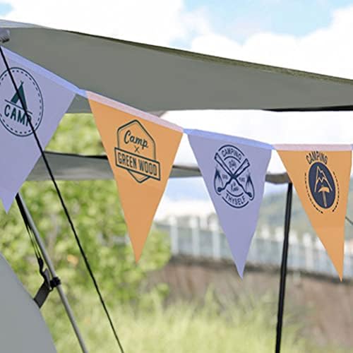 Decoração de casamento Inoomp Decoração ao ar livre Camping Pennant Bandle Banner Tema Floresta Bandeira Garland Decorativa Camping