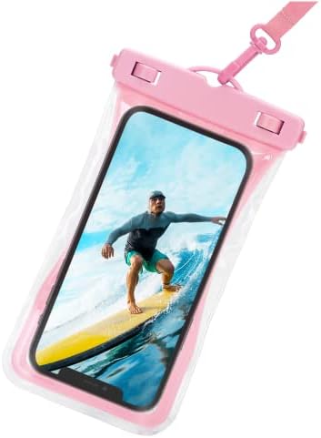 Urbanx Universal Wateroperme Poupes Bolsa Caso de celular de bolsa seca projetada para oppo reno5 z para todos os outros smartphones de até 7 - rosa
