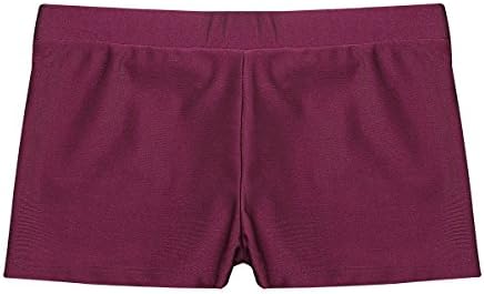 Inlzdz Girls Girls V-Front Cintura Garoto Corte Shorts Dança de Balé Ginástica Ativo Esportes Bottoms Underwear