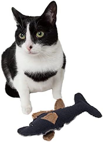 Vida de animais de estimação Durável peixe gato e mouse gatinho gatinho teaser de gatinho gatinho brinquedo de gato, grande, preto