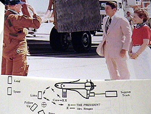 Presidente raro Ronald Reagan Papers, Serviço Secreto, Shuttle Space Columbia raro