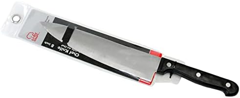 Chef Craft Select Chef Knife, lâmina de 8 polegadas 12,5 polegadas de comprimento, aço inoxidável/preto