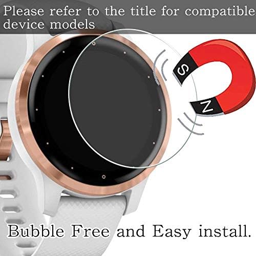 [3 pacote] Protetor de tela de vidro temperado Pucccy compatível com relógio de gelo 007268 Protetores de filme anti -ratch bolhas grátis para smartwatch