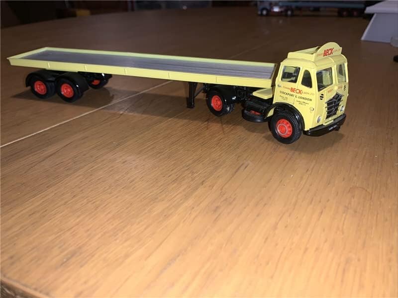 Corgi para Foden FG Artic & Long Platform Trailer Edward Beck & Son Ltd Limited Edition 1/50 Diecast Truck Modelo pré-construído