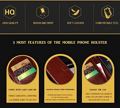Caice diaobaolee compatível com Samsung Galaxy S23 Ultra, estojo de carteira de couro com slot de cartão, suporte de suporte e