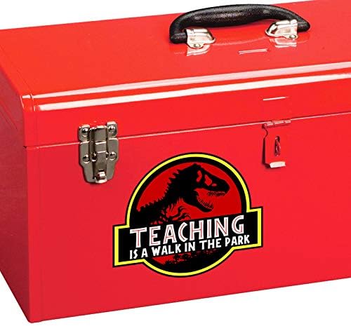 Ensinar é uma caminhada no adesivo de decalque de vinil do parque - caminhão de carro Van SUV SUV Wall Cup Laptop - Um decalque de 5,5 polegadas - MKS1306