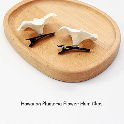 12pcs 2,4 polegadas de espuma branca havaiana frangipani plumeria artificial hat chapéu de cabelo clipes artificiais acessórios
