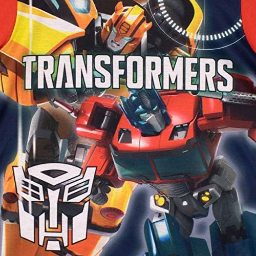 Transformers Boys 'Bumblebee Optimus Prime Prime Pijamas Tamanho 4 a 10