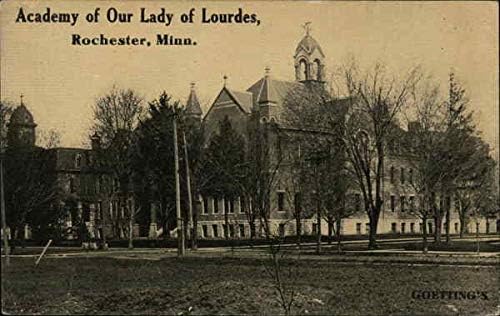 Academia de Nossa Senhora de Lourdes Rochester, Minnesota Mn Original Antique Post cartão