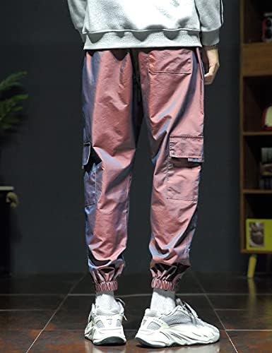 Adolesfsf masculinos calças Hip Hop Streetwear Cargo Pant esportivo Casual Sortpants Reflexivo Haren Casual Troushers