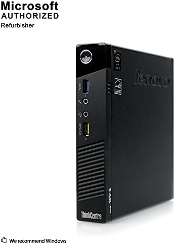 Lenovo ThinkCentre M73 Mini Pacote de Tiny PC de computador de mesa, Intel Dual Core 2.60GHz, 8 GB de RAM, 500 GB de HDD, DisplayPort,