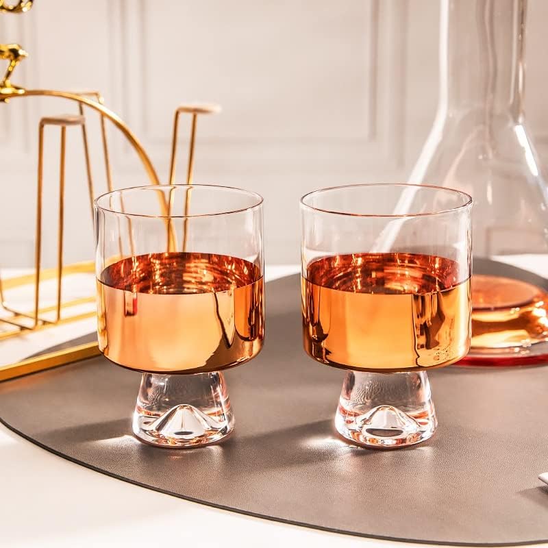 LDCHNH Whisky Dispenser Wine Glass Set Wine Decanter Crystal Glass Cool Kettle Triângulo Caixa de vinho Triângulo