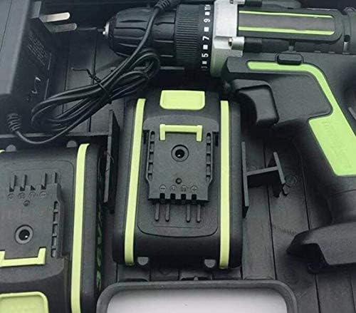 N/A Driver de perfuração portátil e kit de driver de impacto Kit de perfuração elétrica de martelo elétrico Kit, incluindo carregador de bateria e bolsa