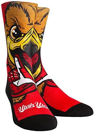 Rock 'Em Apparel University of Utah Utaes Alfândega Athletic Crew Socks