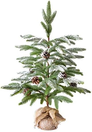 Árvore de natal neve árvore de natal árvore coleteira artificial pinha de pinha decorativa para férias decoração de