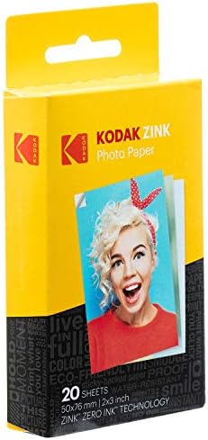Kodak Step, impressora fotográfica de cores com Bluetooth/NFC, Zink Technology & Kodak App para iOS e Android Scrapbook Bundle