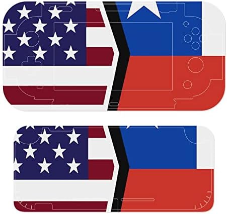 Adesivos de bandeira americanos e chilenos adesivos de filme protetores personalizados adesivos completos compatíveis com nintendo switch