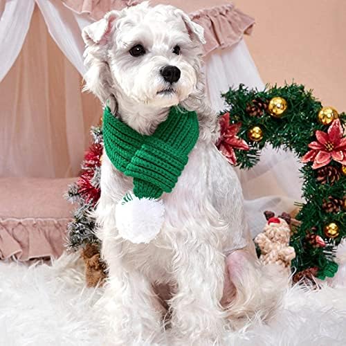 Honprad Puppy Collar Christmas Ano Novo Funny Cat Neck Mantenha quente Pet Autumn Winter Lenço vermelho Cão de cachorro de cachorro de madeira