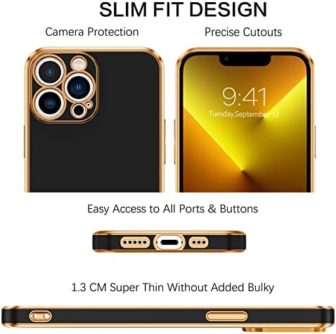 BENTOBEN iPhone 13 Pro Case, Casos de telefone para iPhone 13 Pro, Slim Fit Soft TPU com pulseira ajustável Kickstand Anti-Scratch