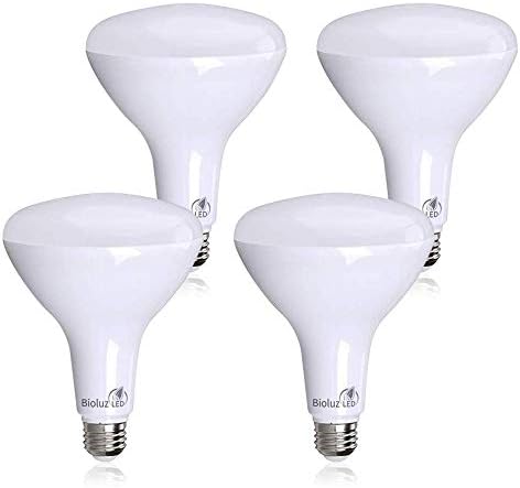 Bioluz LED 4 Pacote BR40 BR40 BULS LED 90 CRI Instante em lâmpadas brancas frias de 4000k 16W = 120W Bulbo de substituição 1400