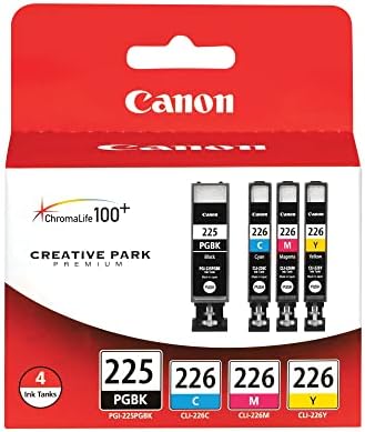 Canon PGI225/CLI226 Multi -embalagem de cores compatível com IP4820, MG5220, MG5120, MG6120, MG8120, MX882, IX6520,
