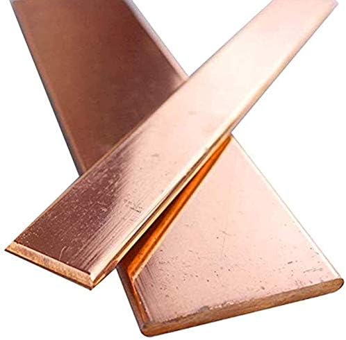 Folha de cobre de folha de cobre de metal 1pcs 100mm/3. 9 polegadas T2 Cu Metal Painel de barra plana Crafts Diy Espessura