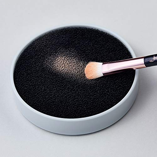 Jessup Makeup Brushing Cleaning Tat com esponja de remoção de cores, pincel de maquiagem de 1 em 1 em 1 de silicone