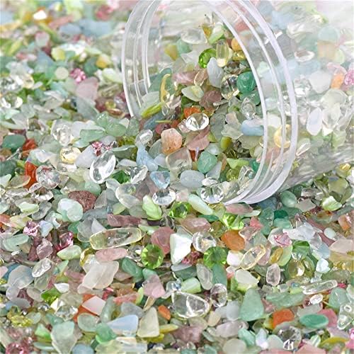200g/bolsa 24 estilos Várias formas Glitter Stones misturam gemas de cristal de vidro Rinustones para decoração de
