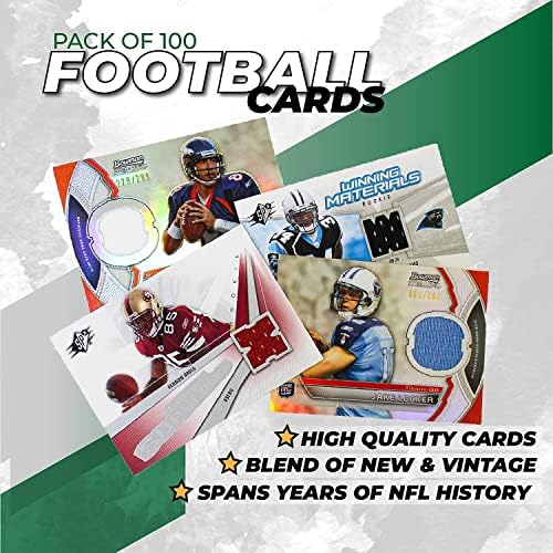 Cartões de negociação de futebol da NFL Misto do Grupo Starter 2 NFL Official Autografado, Jersey ou Relic Cards em todos