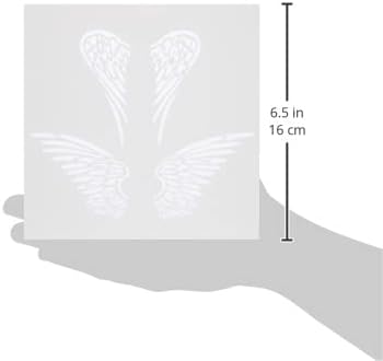 The Crafters Workshop Bíblia Journaling Stencil - Angel Wings