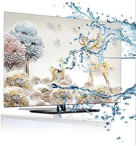 WSAH 32-85 polegadas TV Capa de pano de TV, tecido de protetor de tela à prova d'água à prova de poeira, para tela curva de tela plana, a, 85in