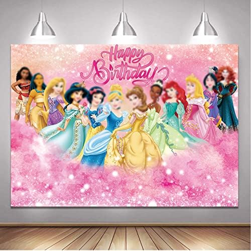 Girls Princess Backdrop Princess Feliz Aniversário Party Beddrop Princess Fantasy Fairy Tale Girls 1st 2nd Birthday