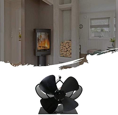 Lareira Blade Radiator Energy Radiator Radiator 4 Blade Térmica Pellet Stove Ferle Burner Wood Burner Ferramentas de ventilador