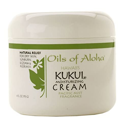 Óleos de Aloha Hawaiian Kukui Creme hidratante - 4 onças