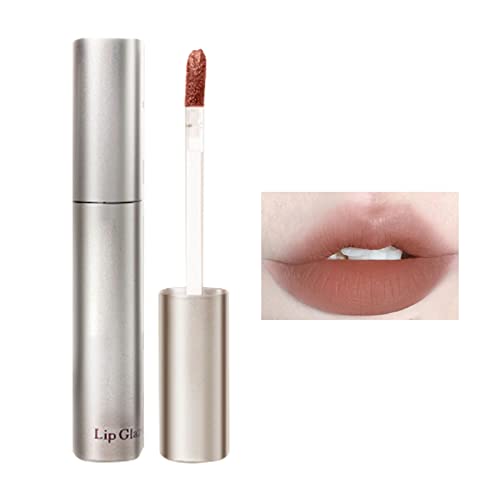 Pacote de brilho labial para crianças batom com maquiagem labial Veludo duradouro High Pigmment Nude Impermeável Lip Gloss Girls Maquia