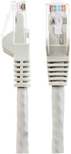 Startech.com Cabo Ethernet de 50 pés CAT6 - LSZH - 10 Gigabit 650MHz 100W PoE RJ45 UTP Patch Cordless com alívio de